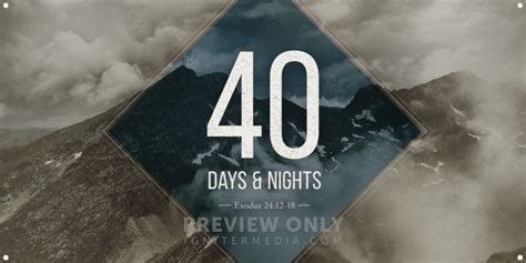 40 Days And Nights Print Ready Horizontal Banners Igniter Media