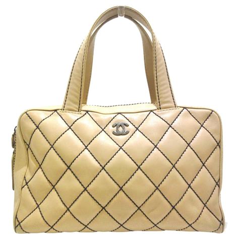 Chanel Handbag Beige Leather Ref468023 Joli Closet