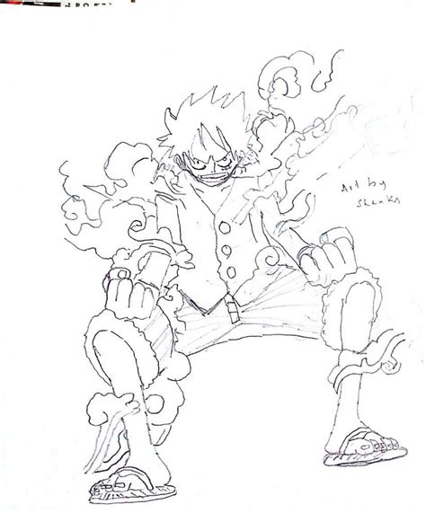 Luffy Gear 2 Coloring Pages Coloring Pages