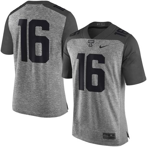 Fansedge is stocked with tennessee basketball jerseys and football jerseys, so you can support all your favorite ut athletic programs. Men's Nike Heather Gray Tennessee Volunteers Gridiron Gray Limited Football Jersey