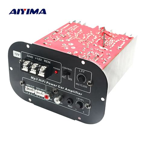 Aiyima V Subwoofer Amplifier W High Power Car Subwoofer Amplificador Audio Board For