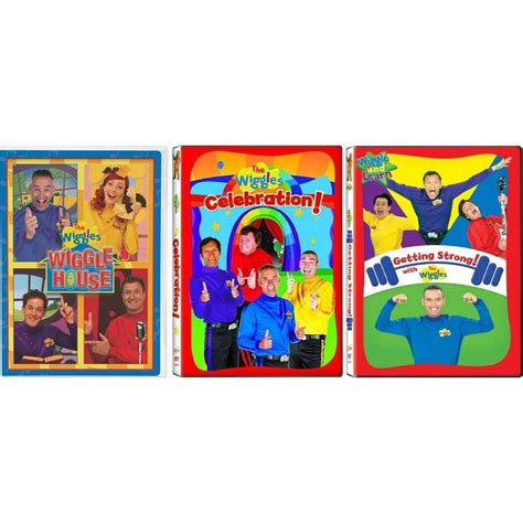 Buy The Wiggles 3 Pack Dvd Collection Wiggle House Celebration Getting