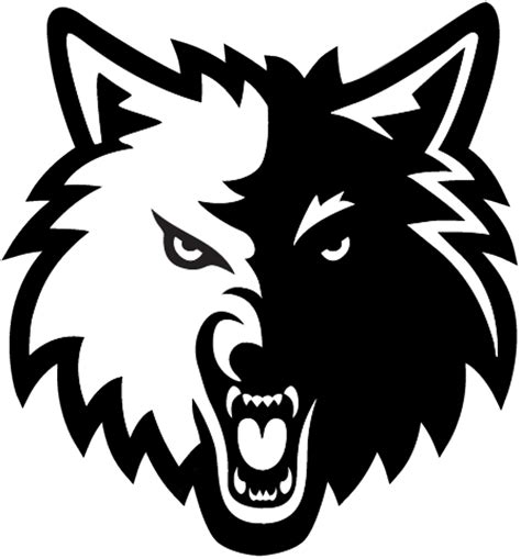 Black And White Wolves Logo Logodix