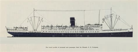 Profile Design For Proposed Unbuilt Two Ocean Liners For The Oceanic