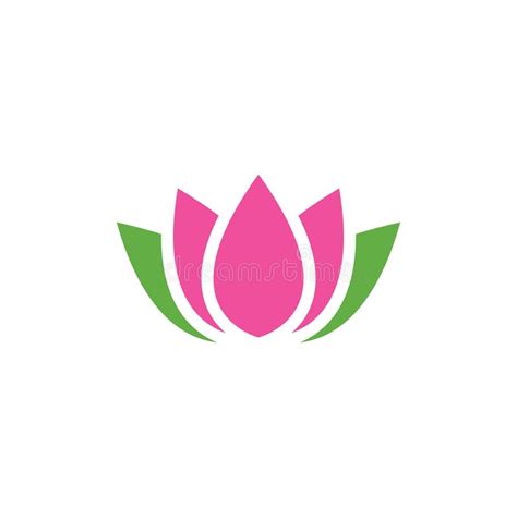 Logotipo De Las Flores De Lotus Ilustración del Vector Ilustración de