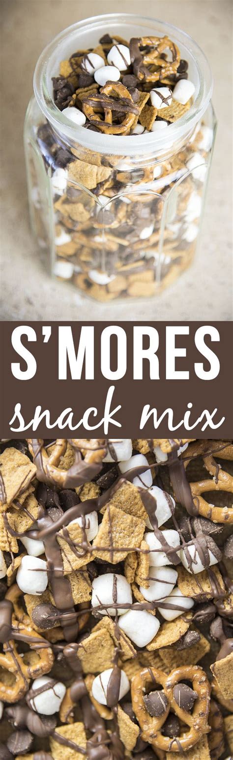 S Mores Snack Mix This 4 Ingredient Snack Mix Is So Simple To Make And It Has The Same Great
