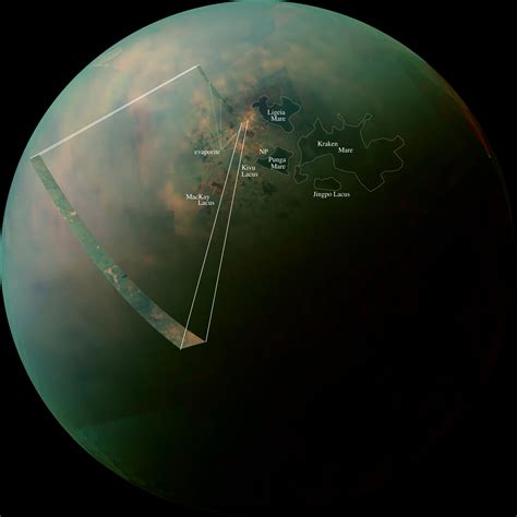 New Cassini Images Of Titans Hydrocarbon Seas And Lakes