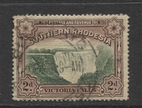 Southern Rhodesia Scott 31 Victoria Falls 1932 Fu Single 2d