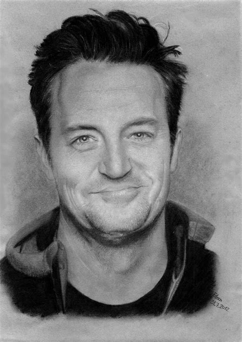 Chandler Bing By Lenka ©2012 Friends Sketch Celebrity Art