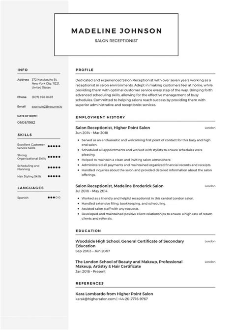 Gratis Engelse Cv Voorbeelden En Templates Engels Cv Maken