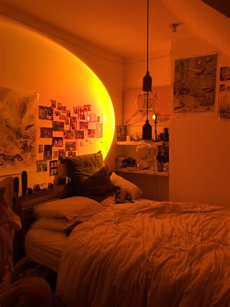 Sunset Lamp👩‍ ️‍💋‍👩 Dreamy Room Dream Room Inspiration Bedroom
