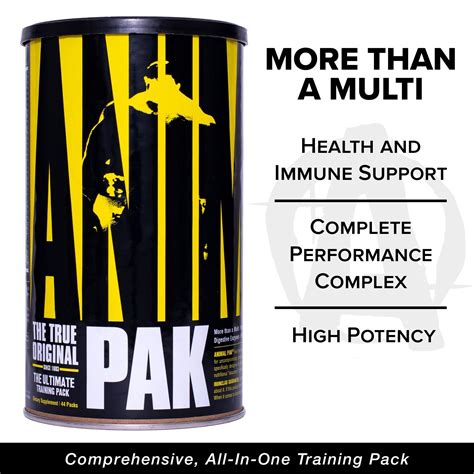 Animal Pak The Complete All In One Training Pack Multivitamins