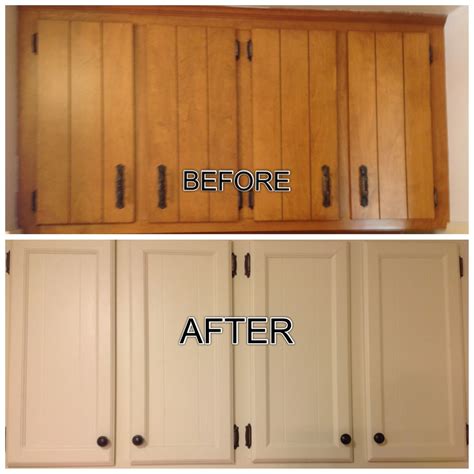 Updated Outdated 1970s Cabinets Filled The Grooves Added Trim