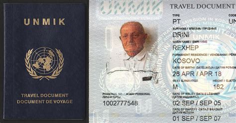Kosovo Unmik Travel Document 2005 — 2007