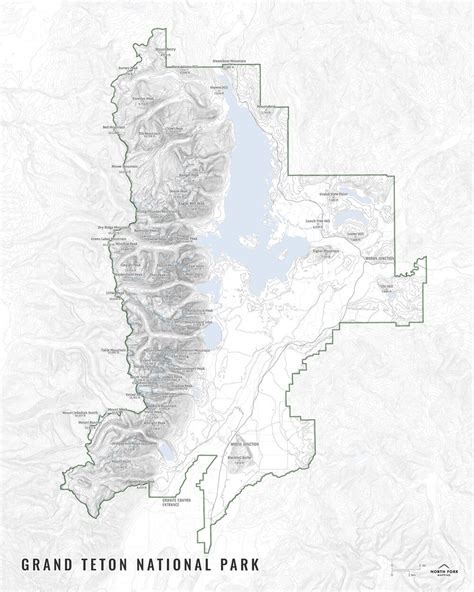 Grand Teton National Park Map — North Fork Mapping Ph