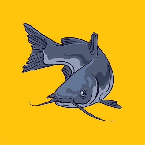 Premium Vector Catfish Vector Illustration