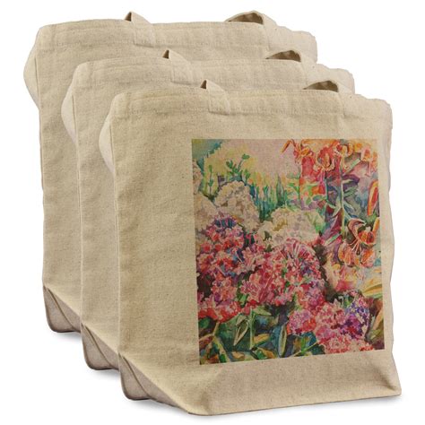 Watercolor Floral Reusable Cotton Grocery Bag Youcustomizeit