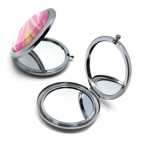 Promotional Round Crystal Small Pocket Mirrors Wholesale