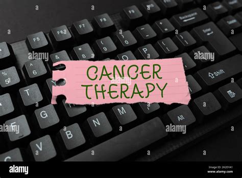 Conceptual Caption Cancer Therapy Business Idea The Treatment Of