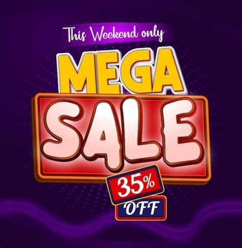 Premium Vector Mega Sale Template Limited Time Special Offer