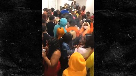Chicago House Party Vid Shows Stripper Swarmed Zero Social Distancing