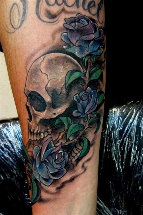 Tattoo done by ricky garza in victoria tx. Mully Tattoo : Tattoos : Coverup : Skull & roses coverup