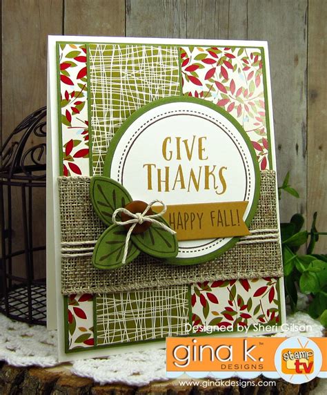 Painted Autumn Stamptv Kit From Gina K Designs Card By Sheri Gilson