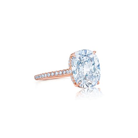 Large facets (the flat surfaces on the diamond) reflect light, making cushion cut proposal rings absolutely glitter in the sunlight. The Kwiat Setting Cushion Cut Diamond Engagement Ring with a Thin Pave Diamond Band in 18K Rose ...