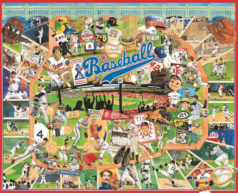 Baseball Greats Puzzle White Mountain Puzzles Jigsaw Puzzles
