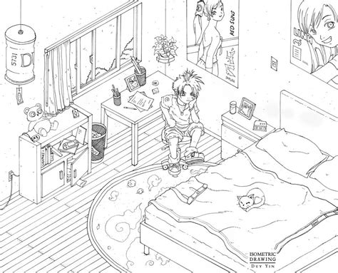 Bedroom Perspective Drawing At Getdrawings Free Download