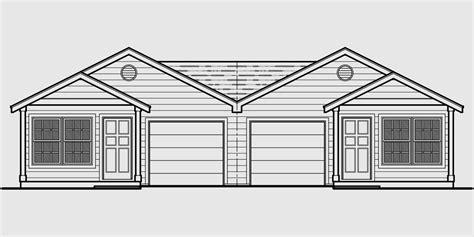 Duplex design is a great investment opportunity to duplex design offers an opportunity for people approaching retirement to capitalise on their past purchase while downsizing with the benefit of. One Story Ranch Style House / Home Floor Plans | Bruinier ...