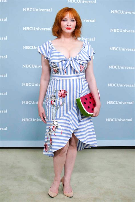 Christina Hendricks Stuns At The Nbc Upfront And More Star Snaps Christina Hendricks