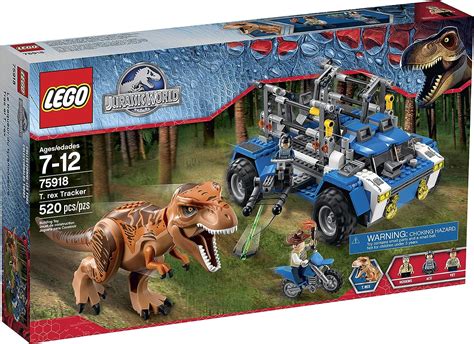 Lego Jurassic World T Rex Tracker 75918 Building Kit By Lego Amazonfr Jeux Et Jouets