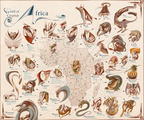Map Shares Every Countrys Most Famous Mythical Creature Nerdist