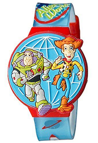 Toy Story Kids Lcd Watch With Molded Flip Top Toy Story Stories For