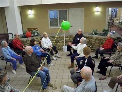 Balloon Volleyball At 200 Today Nursing Home Activities Elderly