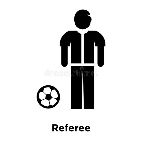 Referee Icon Vector Isolated On White Background Logo Concept O Stock