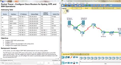 CCNA Security V2 2 6 1 3 Packet Tracer Configure Cisco Routers For