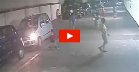 Shocking Video Shows Boys Miraculous Escape After Being Run Over Nestia