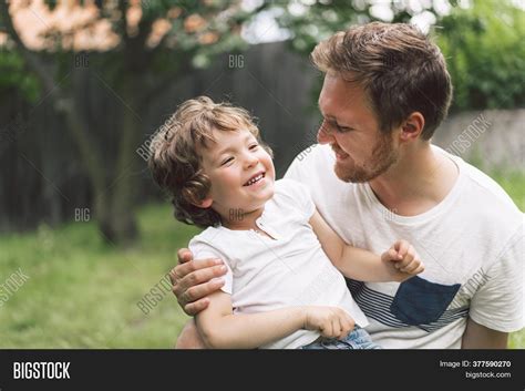 Father His Son Playing Image And Photo Free Trial Bigstock
