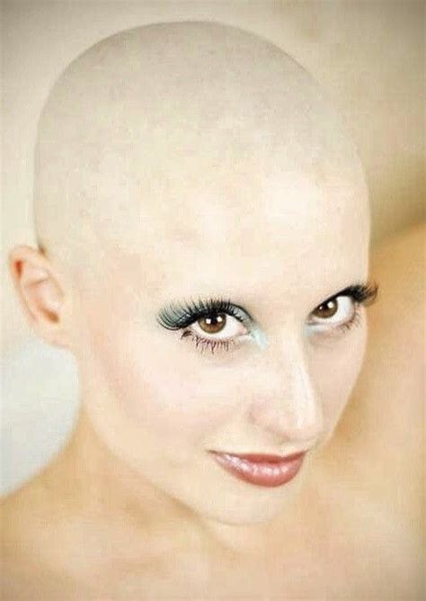 Pin By Lee S On Hair Dare Smooth Razor Shave Bald Shaved Head Bald Women Balding