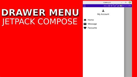 Jetpack Compose Navigation Drawer Youtube