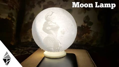 How To Make Moon Lamp Lithophane Diy 3d Printed Night Moon Lamp