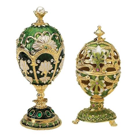 Petroika Romanov Style Enameled Eggs Design Toscano