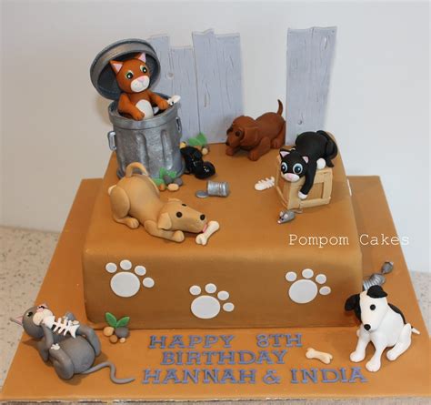Alley cats and dogs cake | My cat-loving daughter shared a ... Happy birthday greeting card with dog.