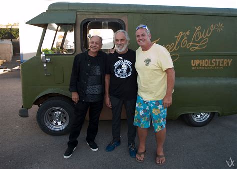 Over time, the van's taken on a trademark look with a one of a kind and instantly recognizable paint job and decal set. Meeting up with Cheech and Chong