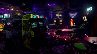 Arcade Neon Retro Vr Launch Road