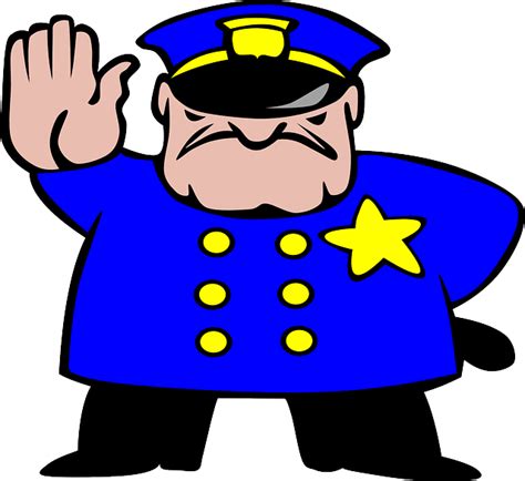 Policeman Officer Stop · Free Vector Graphic On Pixabay