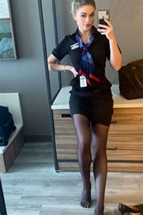 airline attendant flight attendant uniform skirts with boots shorts with tights celebrities