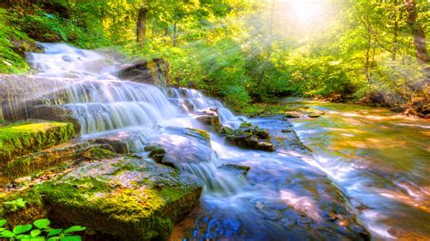 Waterfall Nature 4k Wallpaper W94art - Nature Relaxing Backgrounds